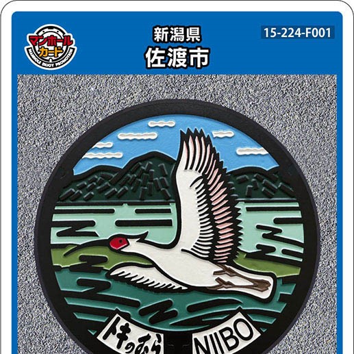 壱岐島 マンホールカード 佐渡市(F001)のマンホールカード | マンホールカードを集めよう